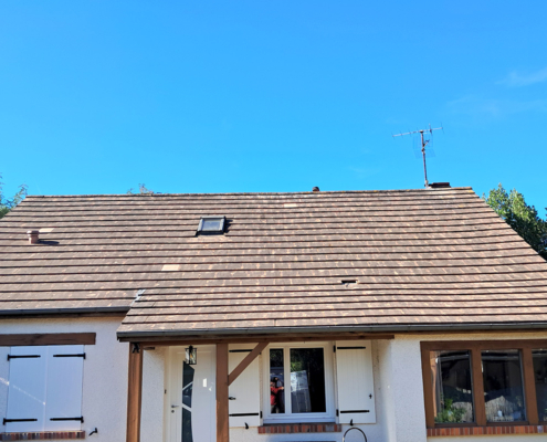 nettoyage toiture saint denis en val apres application